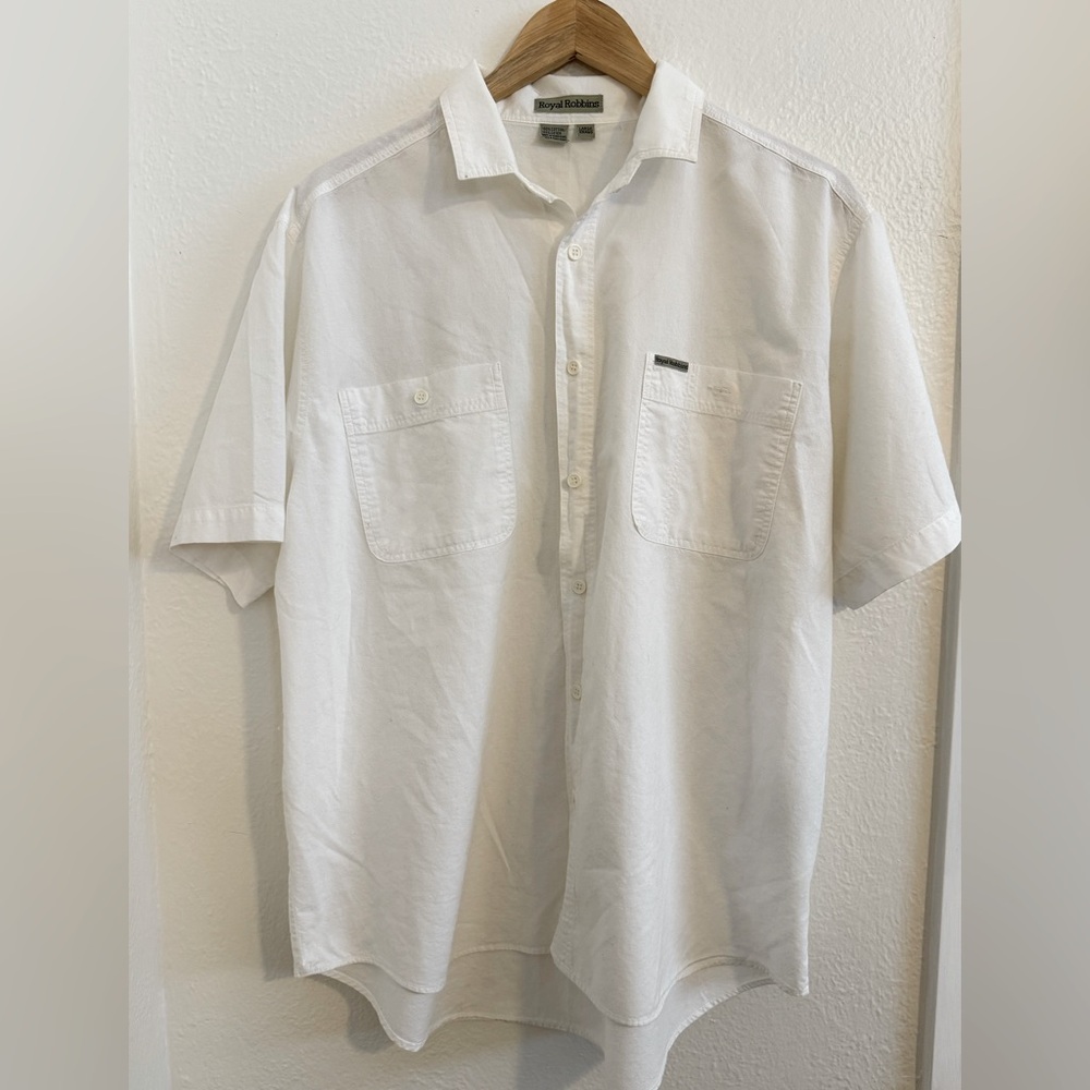 Royal Robbin’s White Short Sleeve Men's Shirt
